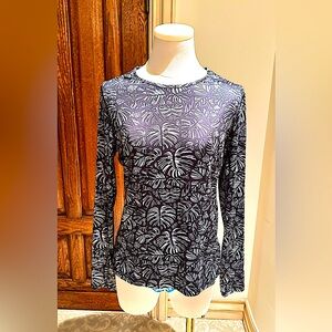 Women’s Rash Guard Shirt UPF50 Floral Print Long Sleeve Top